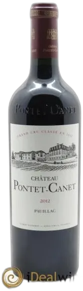 image du vin Château Pontet Canet 5ème Grand Cru Classé 2012