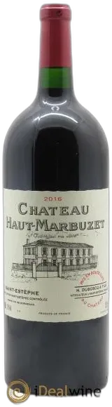 image du vin Château Haut Marbuzet 2016