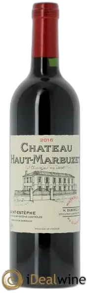image du vin Château Haut Marbuzet 2016