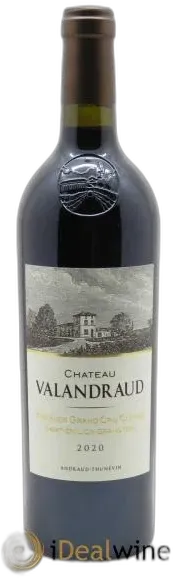 vue du vin Château de Valandraud 1er Grand Cru Classé b Depuis 2012 2020