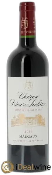 photo du vin Château Prieuré Lichine 4ème Grand Cru Classé 2016