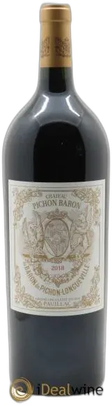vue du vin Pichon Longueville Baron 2ème Grand Cru Classé 2018
