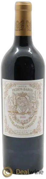 vue du vin Pichon Longueville Baron 2ème Grand Cru Classé 2018