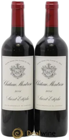 vue du vin Château Montrose 2ème Grand Cru Classé 2006