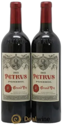 vue du vin Petrus Pomerol Rouge 2021