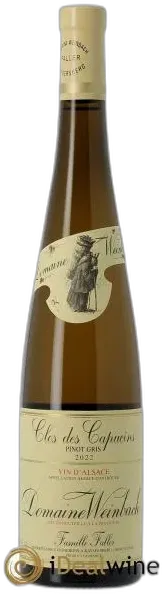 photos du vin Alsace Pinot Gris Clos des Capucins Weinbach 2022