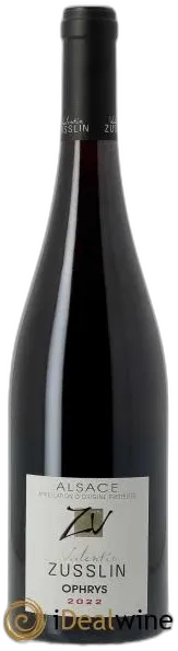 capture du vin Alsace Pinot Noir Ophrys Valentin Zusslin