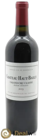vue du vin Château Haut-Bailly 2019 Cru Classé de Graves