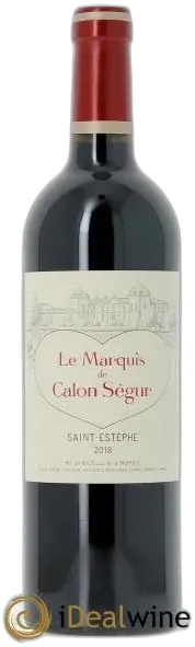 photos du vin Marquis de Calon Second Vin 2018