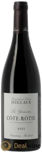 illustration du vin Côte-Rôtie la Germine Domaine Duclaux