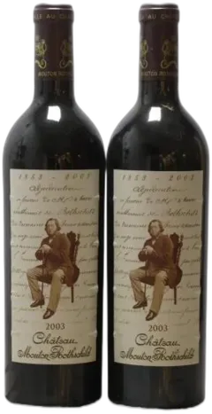photo du vin Château Mouton Rothschild 1er Grand Cru Classé 2003