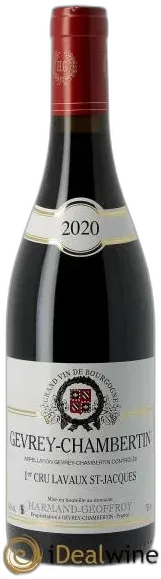 photo du vin Gevrey-Chambertin 1er Cru Lavaux Saint Jacques Harmand-Geoffroy 2020