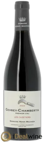 vue du vin Gevrey-Chambertin 1er Cru les Cazetiers 2023 Henri Magnien