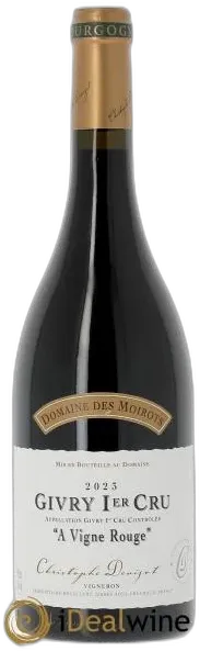 capture du vin Givry 1er Cru a Vigne Rouge Domaine des Moirots
