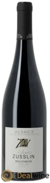 photo du vin Alsace Riesling Bollenberg Valentin Zusslin