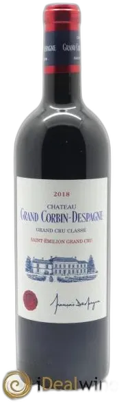 photo du vin Château Grand Corbin Despagne Grand Cru Classé 2018