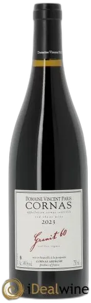 vue du vin Cornas Granit 60 Vieilles Vignes Vincent Paris