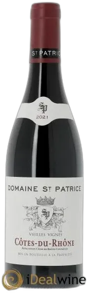 photo du vin Côtes-du-Rhône Domaine Saint-Patrice 2021