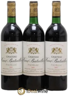 photos du vin Château Haut Batailley 5ème Grand Cru Classé 1981