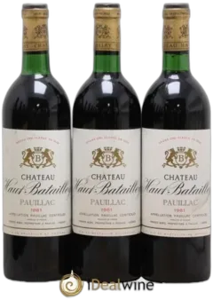 photos du vin Château Haut Batailley 5ème Grand Cru Classé 1981