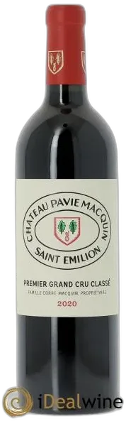 image du vin Château Pavie Macquin 1er Grand Cru Classé b 2020