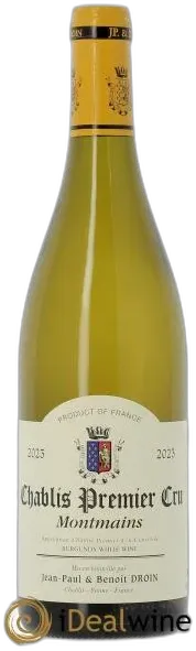 photo du vin Chablis 1er Cru Montmains Jean-Paul & Benoît Droin 2023