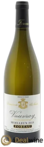 photo du vin Vouvray Moelleux 2018