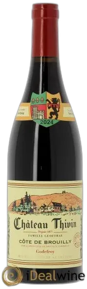 image du vin Côte de Brouilly Cuvée Godefroy Château Thivin