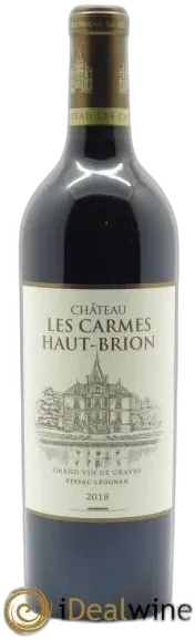 photo du vin les Carmes Haut-Brion Pessac Leognan Rouge 2018 1500 ml