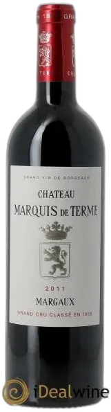 image du vin Château Marquis de Terme 4ème Grand Cru Classé 2011