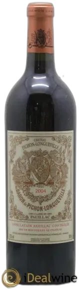 photo du vin Pichon Longueville Baron 2ème Grand Cru Classé 2004