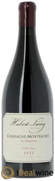 vue du vin Chassagne-Montrachet la Goujonne Vieilles Vignes Hubert Lamy 2022