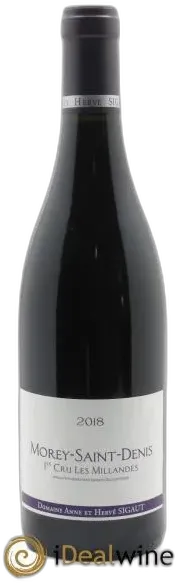 photos du vin Morey Saint-Denis 1er Cru les Millandes Anne et Hervé Sigaut 2018
