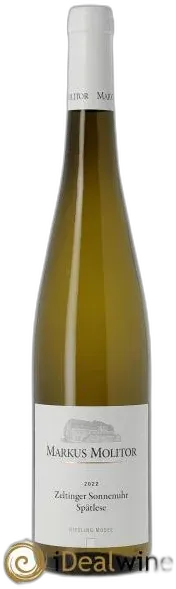 illustration du vin Riesling Markus Molitor Zeltinger Sonnenuhr Spätlese White Capsule