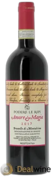 image du vin Brunello di Montalcino Docg Amore e Magia Podere le Ripi