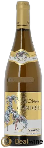 vue du vin Condrieu la Doriane Guigal 2022 Condrieu, Vallée du Rhône Blanc
