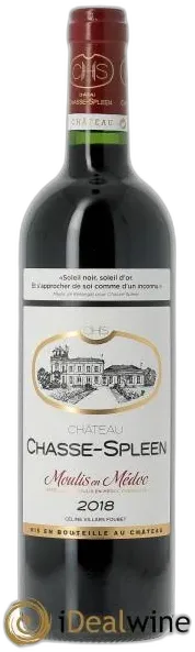 illustration du vin Château Chasse Spleen 2018 Rouge