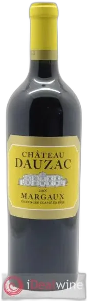 image du vin Château Dauzac 5ème Grand Cru Classé 2018