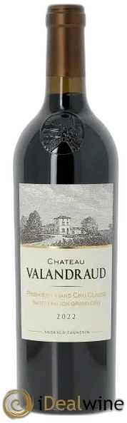 photo du vin Château de Valandraud 1er Grand Cru Classé b Depuis 2012 2022