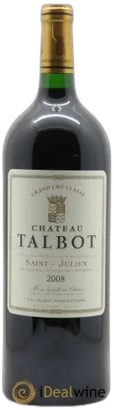image du vin Château Talbot 4ème Grand Cru Classé 2008