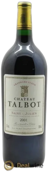photos du vin Château Talbot 4ème Grand Cru Classé 2001
