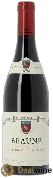 capture du vin Beaune Rouge 2020 Clos du Dessus des Marconnets Pierre Labet