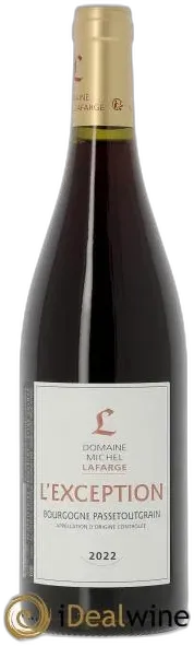 photo du vin Bourgogne Passetoutgrain L&Apos;Exception Lafarge