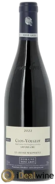 photo du vin Clos de Vougeot Grand Cru le Grand Maupertui Anne Gros 2022
