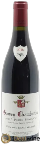 capture du vin Gevrey-Chambertin 1er Cru Lavaux Saint Jacques Denis Mortet 2018