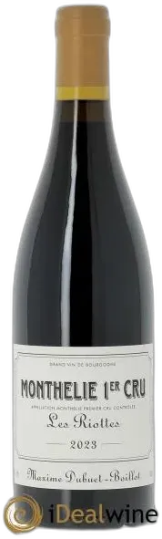photo du vin Monthélie 1er Cru les Riottes Maxime Dubuet Boillot 2023
