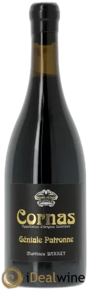 vue du vin Cornas la Géniale Patronne Coulet Domaine du) Matthieu Barret