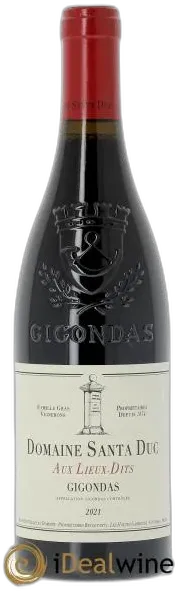 photo du vin Gigondas Santa Duc Aux Lieux Dits Famille Gras 2021