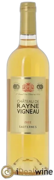 photo du vin Château de Rayne Vigneau 1er Grand Cru Classé 2022
