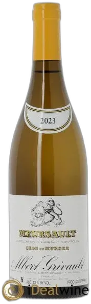 photo du vin Meursault Clos du Murger Albert Grivault 2023